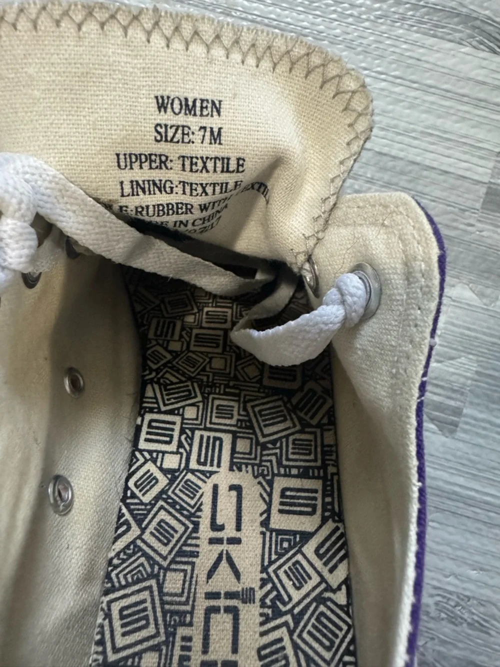 Kansas State Wildcats Purple Low-Top Canvas Sneakers with White Trim